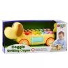 LEAN TOYS Pies na smyczy z talerzami, ruchomymi uszami i ogonem, kijek na sznurku