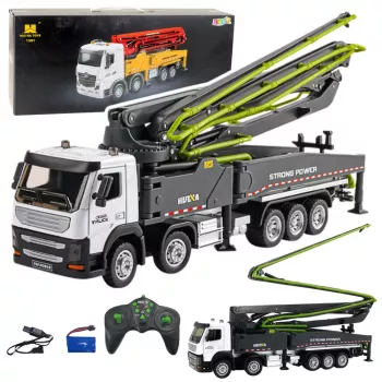 HUINA 1:18 RC Betoniarka Samochód Zdalnie Sterowany Szary