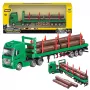 Huina 1:50 Transporter Drewna Metalowy Model Odlewany Zielony