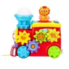 LEAN TOYS Interaktywna Lokomotywa Muzyczna dla Maluchów z Kołami Zębatymi Kolorowa