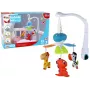 LEAN TOYS Karuzela do łóżeczka na baterie z uniwersalnymi zaczepami, niebieska