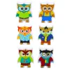 LEAN TOYS Gra Edukacyjna Sowy Arcade Logic Puzzle Domino 18 szt.