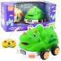 LEAN TOYS Zdalnie Sterowany Samochód RC dla Maluchów Dinozaur Zielony