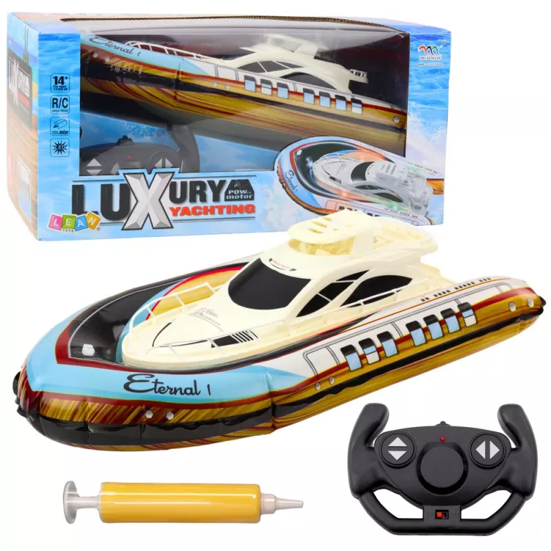LEAN TOOLS Luxury Yacht Boat Inflatable Remote Controlled RC LED Lights