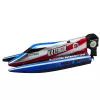 LEAN TOYS Zdalnie Sterowana Łódź RC Niebiesko-Srebrna 14cm