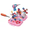 LEAN TOYS DIY Zestaw Klocków Konstrukcyjnych z Wiertarką Jednorożec