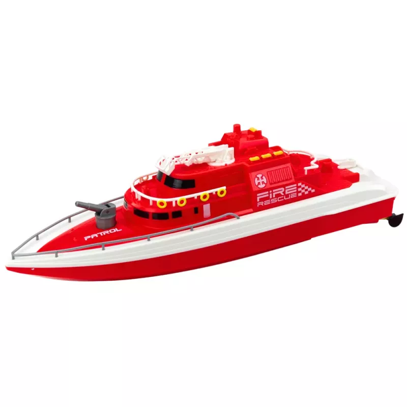 LEAN TOYS Zdalnie Sterowana Łódź Motorowa RC 1:28 Czerwona