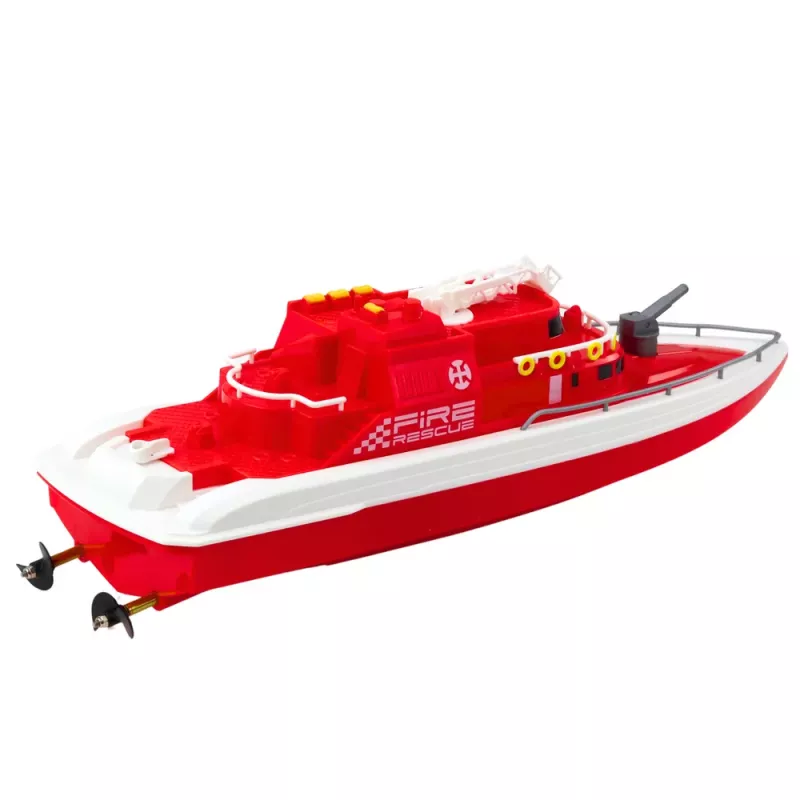 LEAN TOYS Zdalnie Sterowana Łódź Motorowa RC 1:28 Czerwona