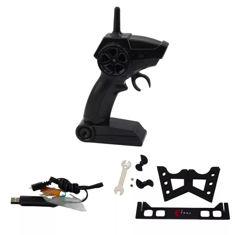 LEAN TOYS Zdalnie Sterowana Łódź Motorowa RC 1:28 Czerwona