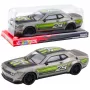 LEAN TOYS Rear-Wheel Drive Sports Racing Car Silver Green