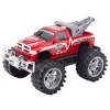 LEAN TOYS Pojazd ratunkowy terenowy z napędem na tylne koła i hakiem holowniczym, czerwony 27 cm