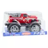 LEAN TOYS Pojazd ratunkowy terenowy z napędem na tylne koła i hakiem holowniczym, czerwony 27 cm