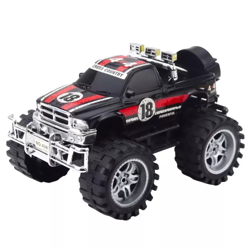 LEAN TOYS Pojazd terenowy z napędem na tylne koła, czerwono-czarny