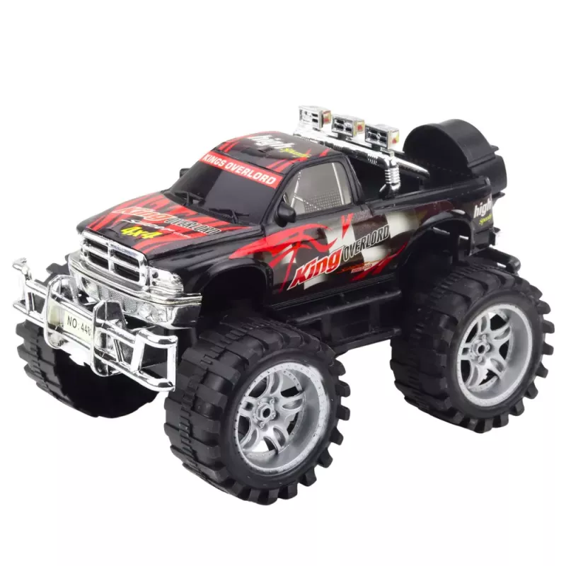LEAN TOYS King Napęd na Tylne Koła Pojazd Terenowy Czerwono-Czarny 27cm