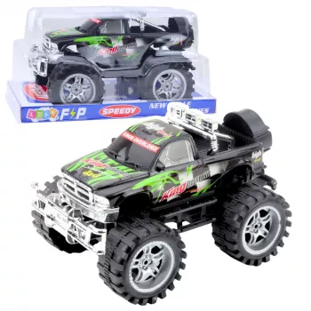 LEAN TOYS King Napęd na Tylne Koła Pojazd Terenowy Zielono-Czarny 27cm