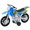 LEAN TOYS Motocross Off-Road Drive Światła Dźwięki Niebieski 1:14 Skala Zabawkowy Motocykl