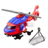 LEAN TOYS Rescue Helicopter with Stretcher, Hook, Winch, Drive, Lights, Sounds, Mix