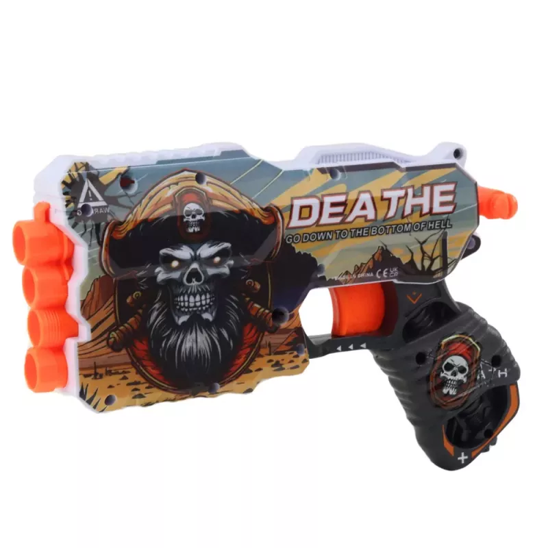 LEAN TOYS Pirate Magazynek do Pistoletu na Piankowe Strzałki na 4 Strzałki 12 szt.