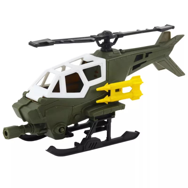 LEAN TOYS Zestaw Wojskowy: Śmigłowiec Wojskowy, Figurka Żołnierza
