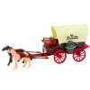 LEAN TOYS Zestaw Kowbojski Figurki Wagon Konie Palmy