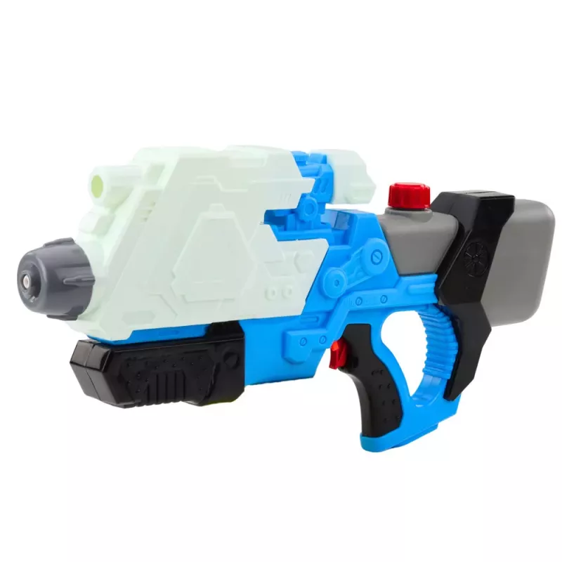 LEAN TOYS Mechanicznie Pompowany Pistolet Wodny Biało-Niebieski 650ml