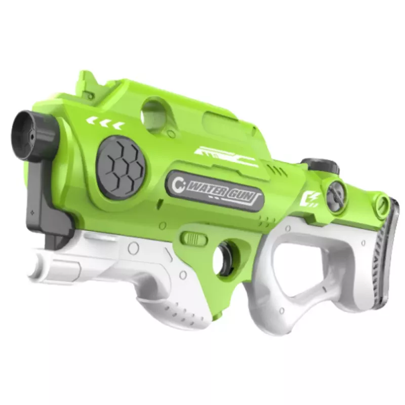 LEAN TOYS Elektryczny automatyczny pistolet na wodę w kształcie karabinu - Zielony