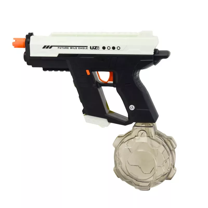LEAN TOYS Elektryczny Pistolet na Wodę Automatyczny 10m Czarno-Biały 800ml