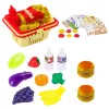 LEAN TOYS Zestaw Sklepowy Koszyk Zakupowy Produkty Spożywcze Światła Dźwięki Kolorowy