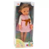 LEAN TOYS Steffi Love Doll in Pink Dress with Bow, Long Brown Hair, 29 cm