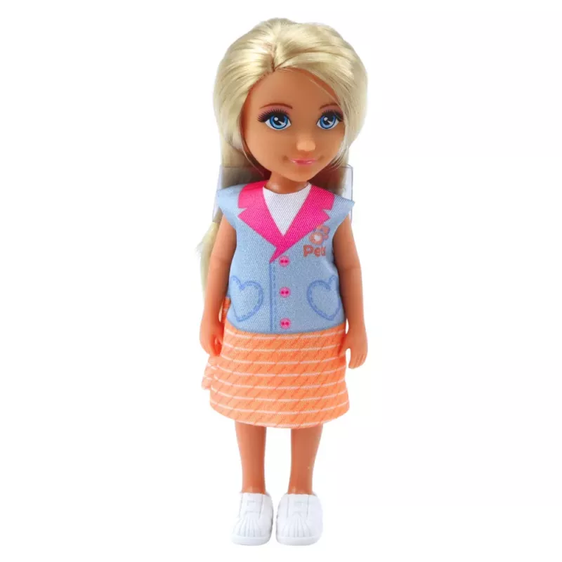 LEAN TOYS Zestaw akcesoriów weterynaryjnych dla lalek mini – pies, kot