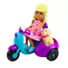 LEAN TOYS Ankiki Mini Lalka na Trójkołowym Hulajnodze Zestaw z Psem