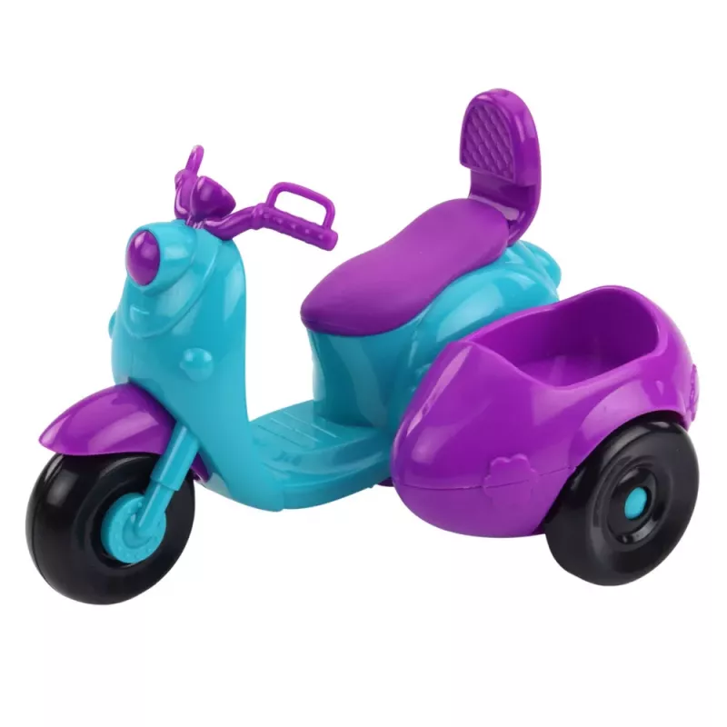 LEAN TOYS Ankiki Mini Lalka na Trójkołowym Hulajnodze Zestaw z Psem