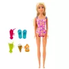 LEAN TOYS Anlily Zestaw Lalek Na Plaży Basen Palma Akcesoria 8 szt.