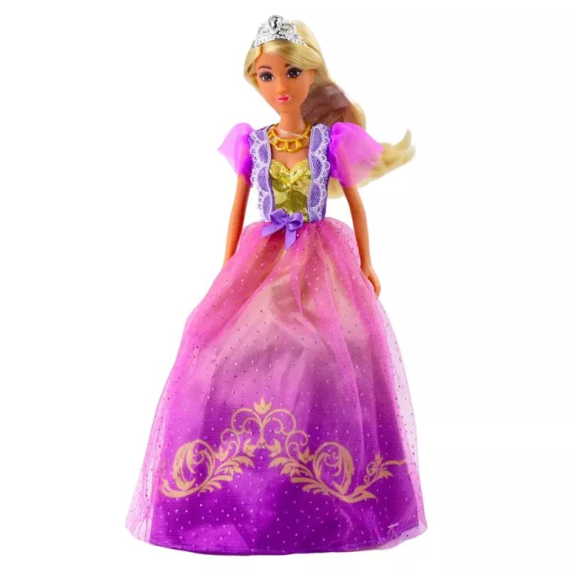 LEAN TOYS Anlily Szafa dla Lalek z Półkami, Szufladami i Akcesoriami do Garderoby 24 szt.