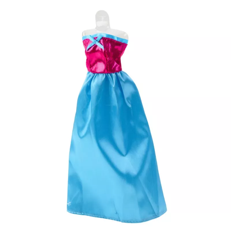 LEAN TOYS Anlily Zestaw Sukienek dla Lalki Buty Torebka Korony Akcesoria 9 szt.