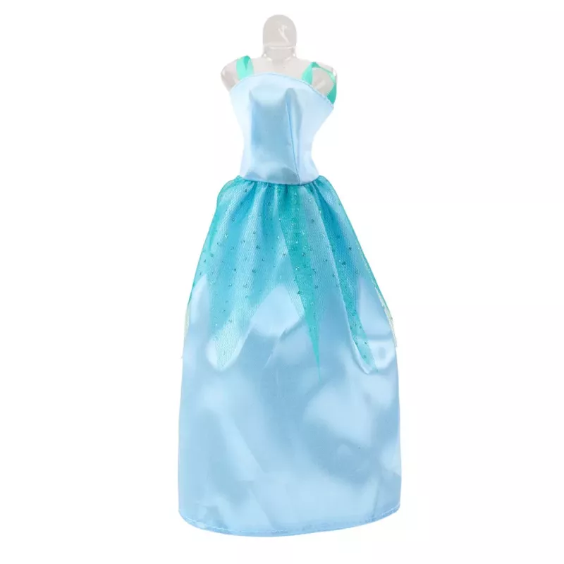 LEAN TOYS Anlily Zestaw Sukienek dla Lalki Buty Torebka Korony Akcesoria 9 szt.