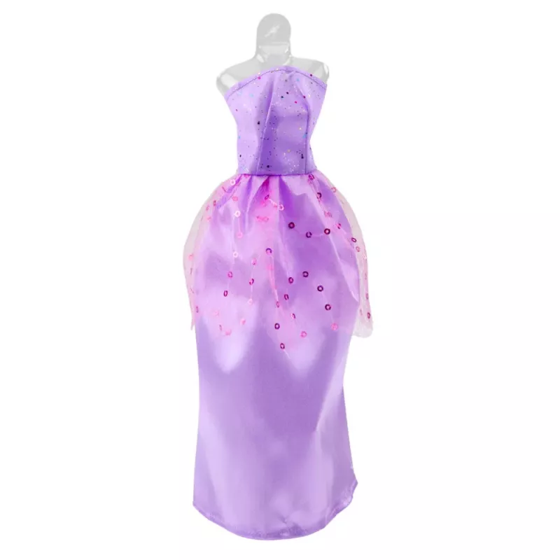 LEAN TOYS Anlily Zestaw Sukienek dla Lalki Buty Torebka Korony Akcesoria 9 szt.