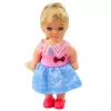 LEAN TOYS Mini Zestaw Lalek z Dwoma Psami, Łóżkiem i Miskiem na Karmę