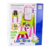 LEAN TOYS 5w1 Tablica Edukacyjna z Krzesłem Wielofunkcyjne Akcesoria Różowy