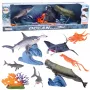 LEAN TOYS Zestaw figurek Zwierzęta Morskie Ruchome Elementy Płaszczka