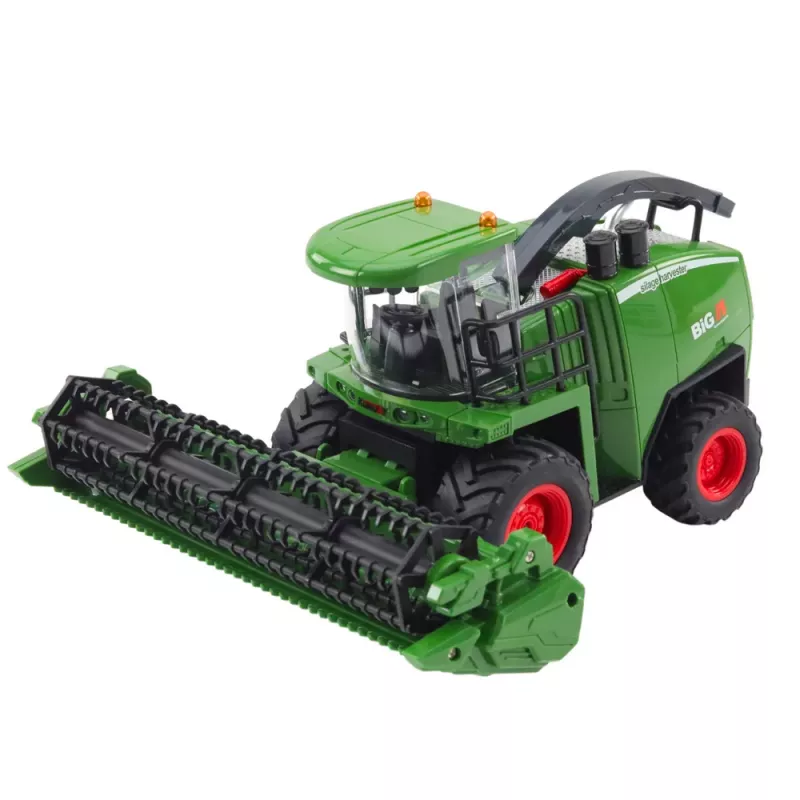 LEAN TOYS Kombajn rolniczy z hederem do zboża i kukurydzy zdalnie sterowany RC 1:24