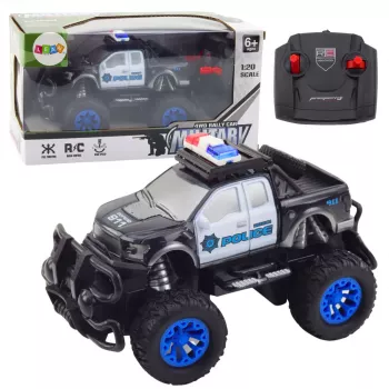 LEAN TOYS RC 1:20 Remote Controlled Off-Road Police Car