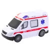 LEAN TOYS Ambulans na baterie z światłami i dźwiękami - Biały