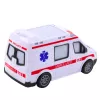 LEAN TOYS Ambulans na baterie z światłami i dźwiękami - Biały