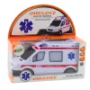 LEAN TOYS Ambulans na baterie z światłami i dźwiękami - Biały