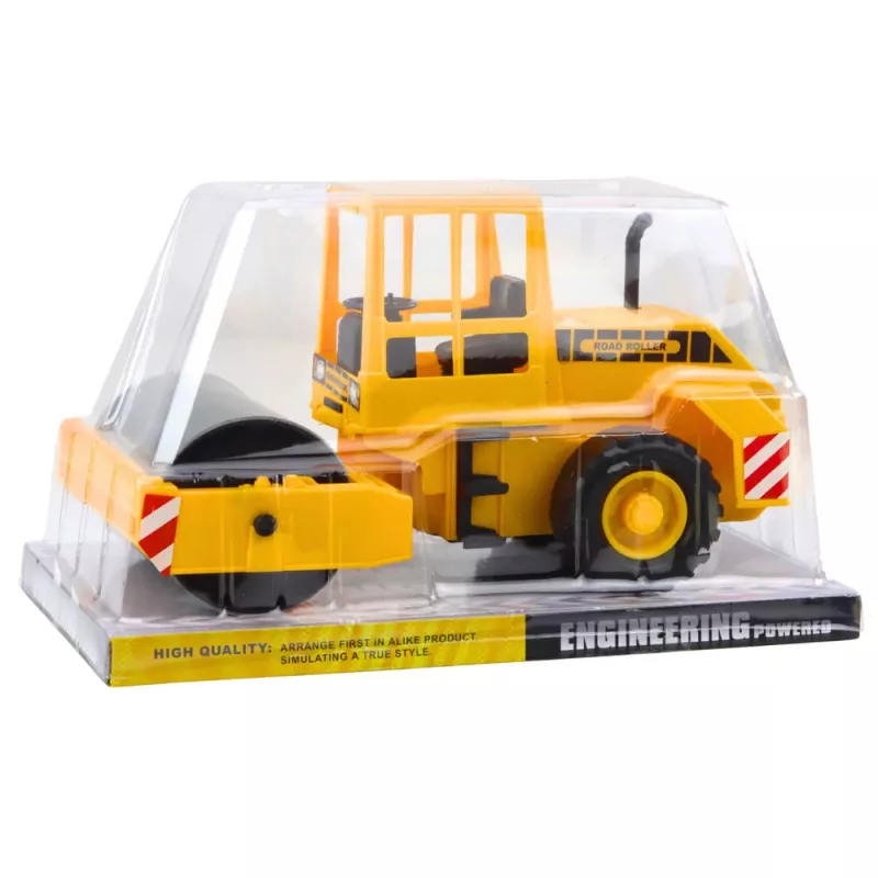 LEAN TOYS Walec Drogowy Pojazd Budowlany z Kierownicą Obrotową