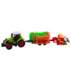 LEAN TOYS Zestaw Ciągnik Rolniczy z Przyczepą i Grabiarką