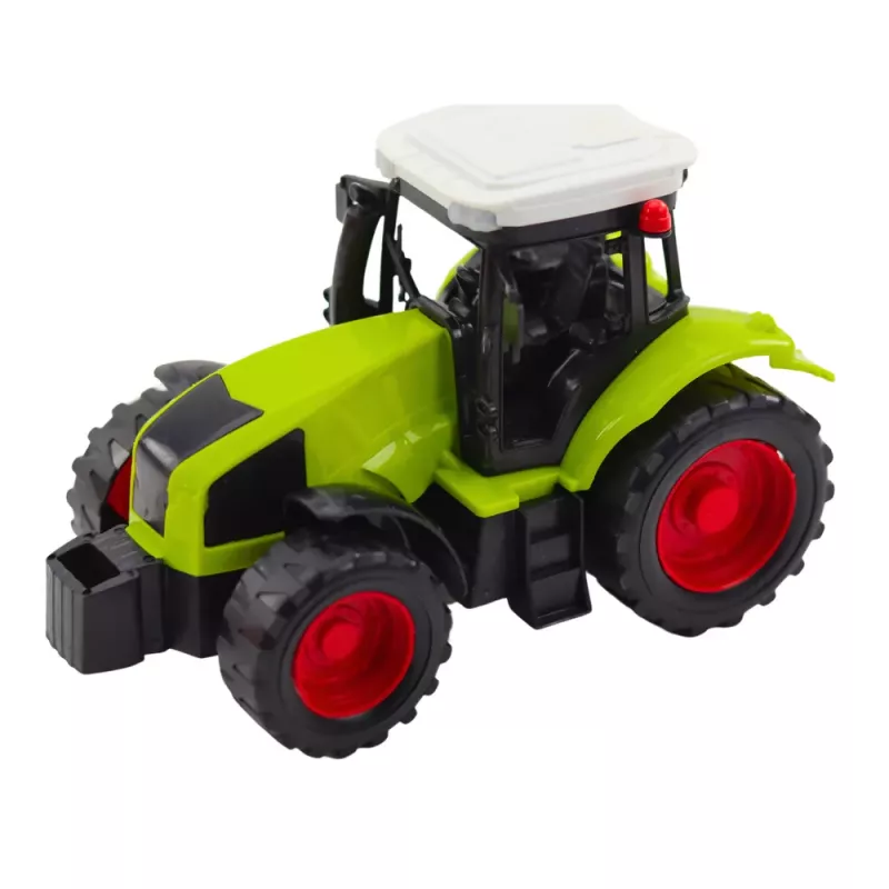 LEAN TOYS Zestaw Ciągnik Rolniczy z Przyczepą i Grabiarką