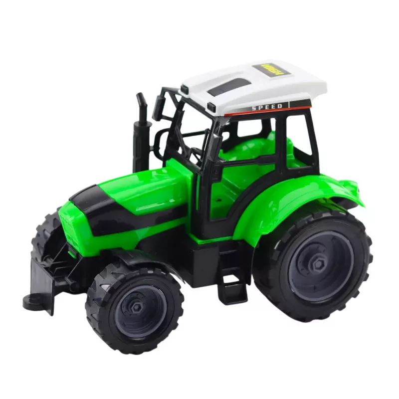 LEAN TOYS Duży zestaw ciągnika rolniczego z ruchomą broną talerzową