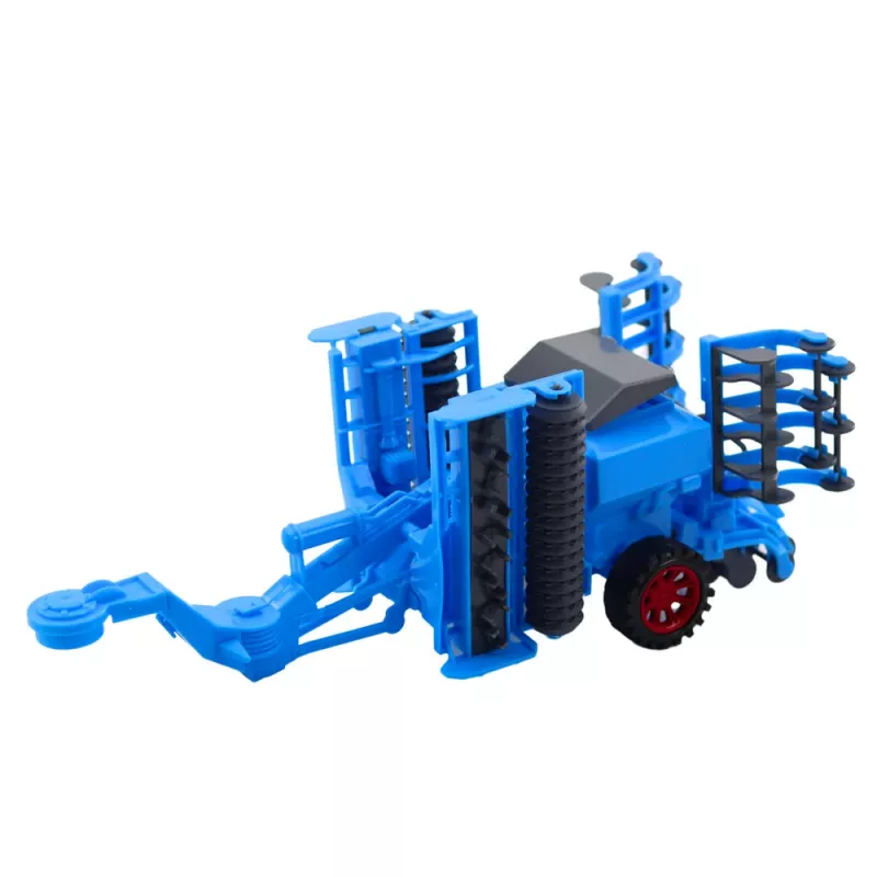 LEAN TOYS Duży zestaw ciągnika rolniczego z ruchomą broną talerzową